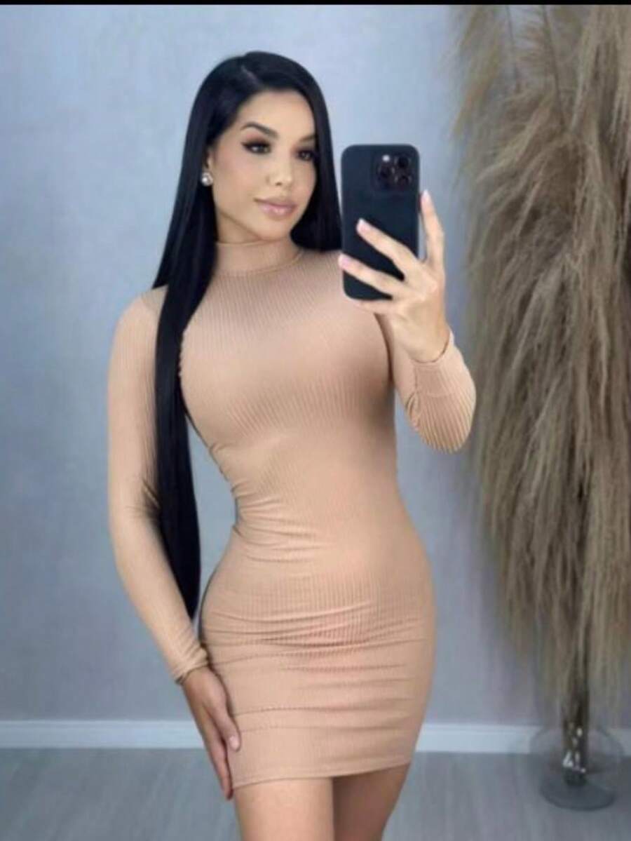 Vestido Bianca Noir Ribbed