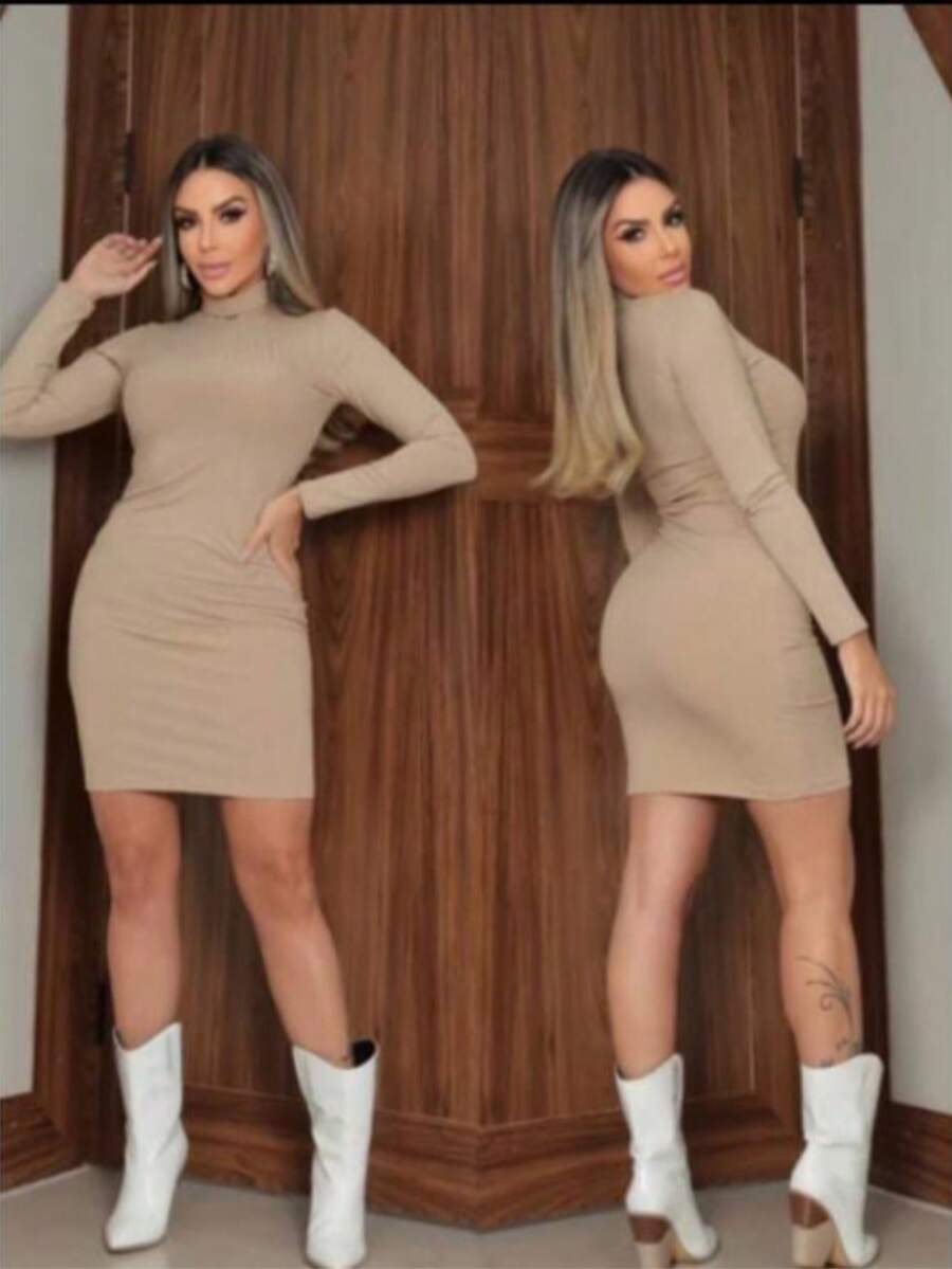 Vestido Bianca Noir Ribbed