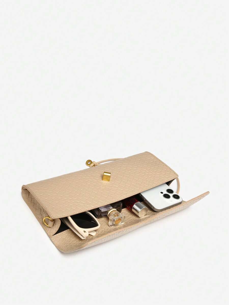 Bolsa Mirella Embreagem Couro Legítimo