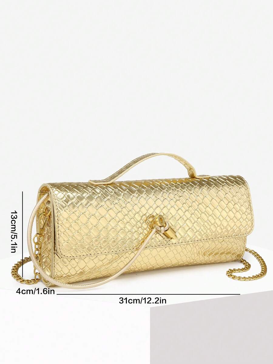 Bolsa Mirella Embreagem Couro Legítimo