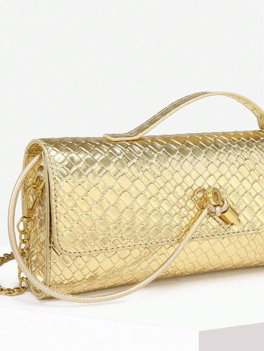 Bolsa Mirella Embreagem Couro Legítimo