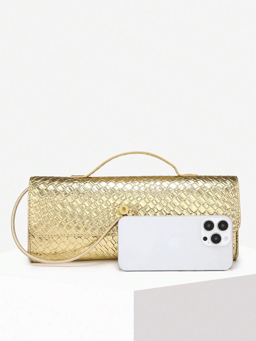 Bolsa Mirella Embreagem Couro Legítimo