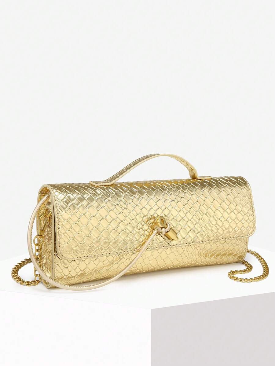 Bolsa Mirella Embreagem Couro Legítimo