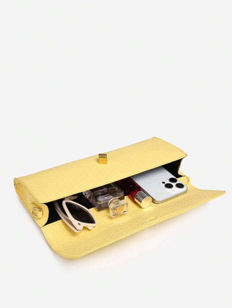 Bolsa Mirella Embreagem Couro Legítimo