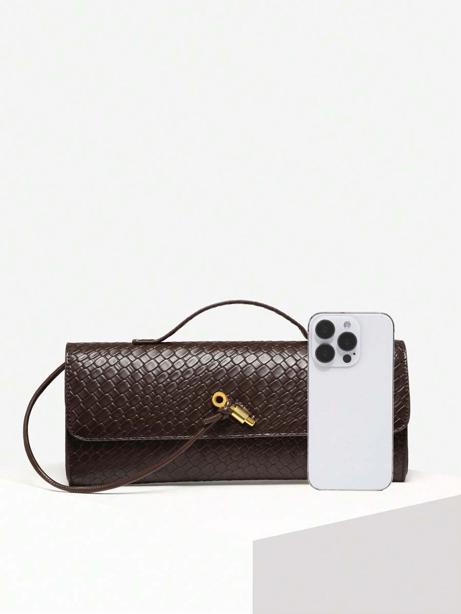 Bolsa Mirella Embreagem Couro Legítimo