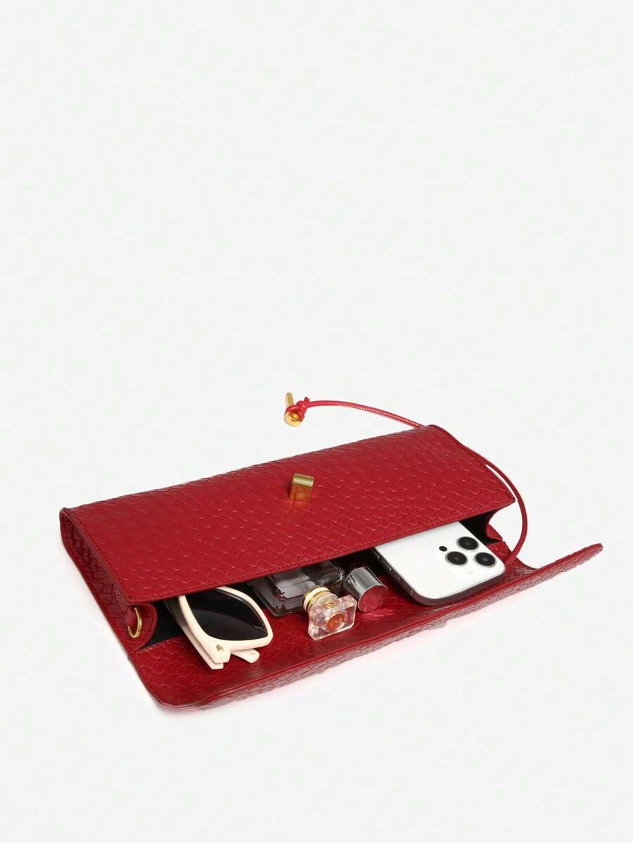 Bolsa Mirella Embreagem Couro Legítimo