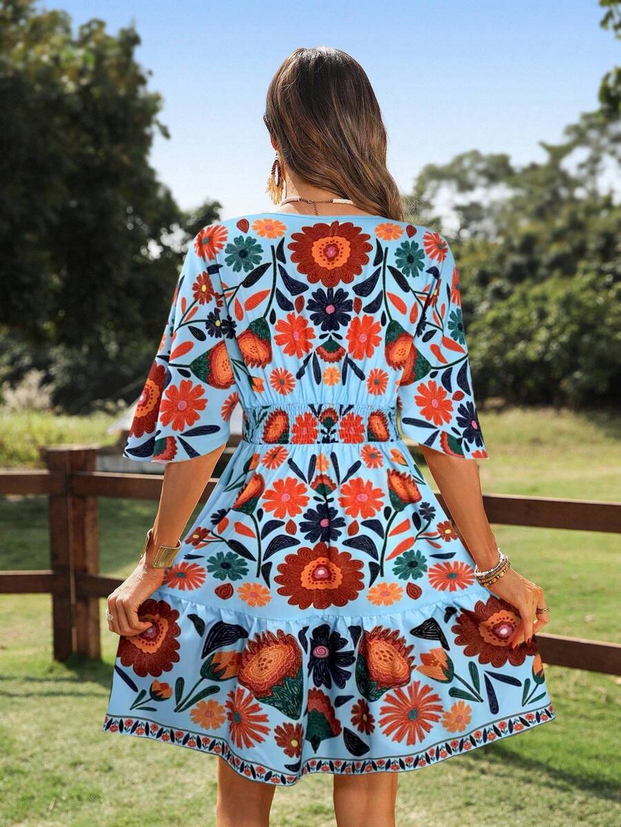 Vestido Luna Floral Curto