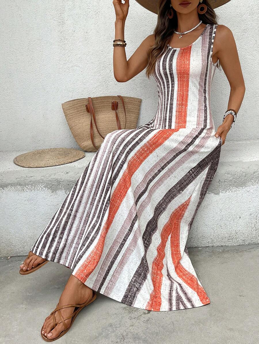 Vestido Helena Listrado Resort
