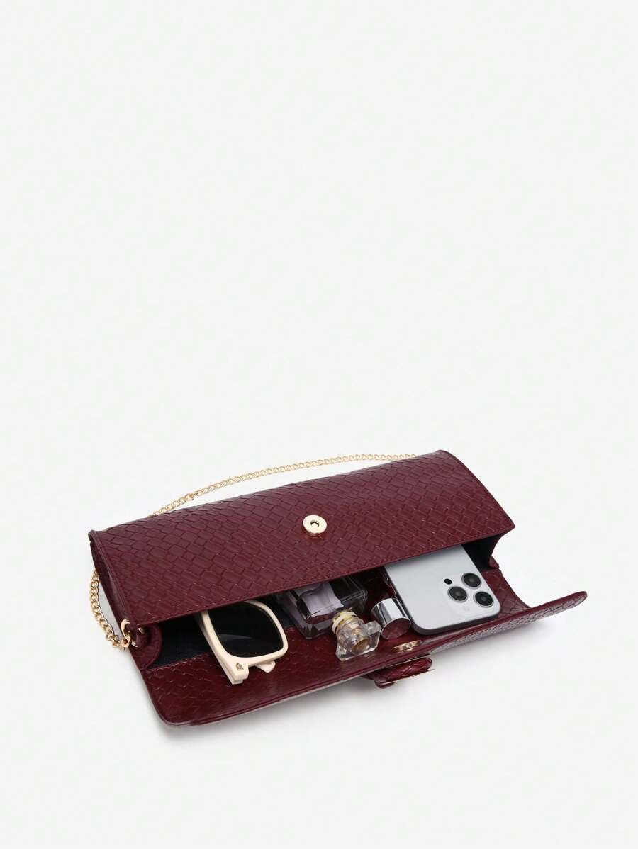 Bolsa Mirella Embreagem Couro Legítimo