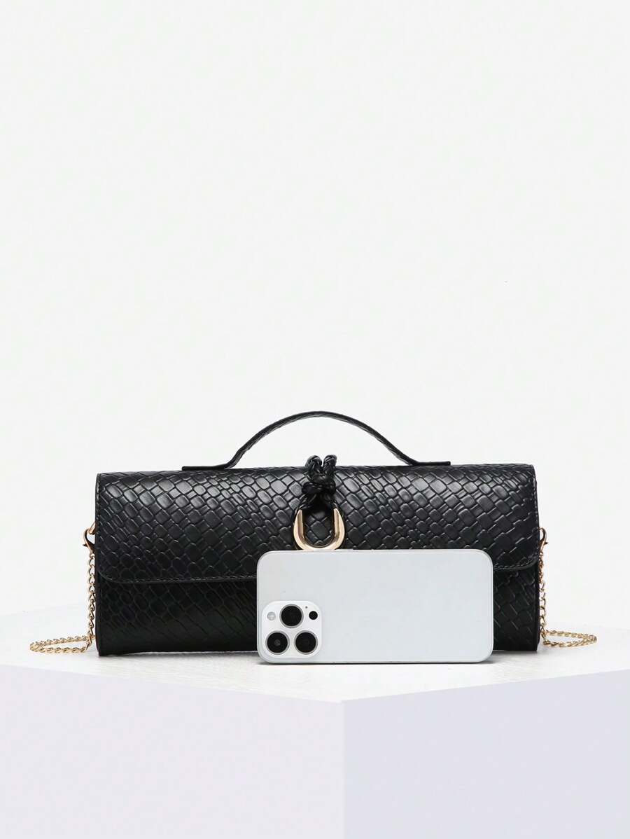 Bolsa Mirella Embreagem Couro Legítimo