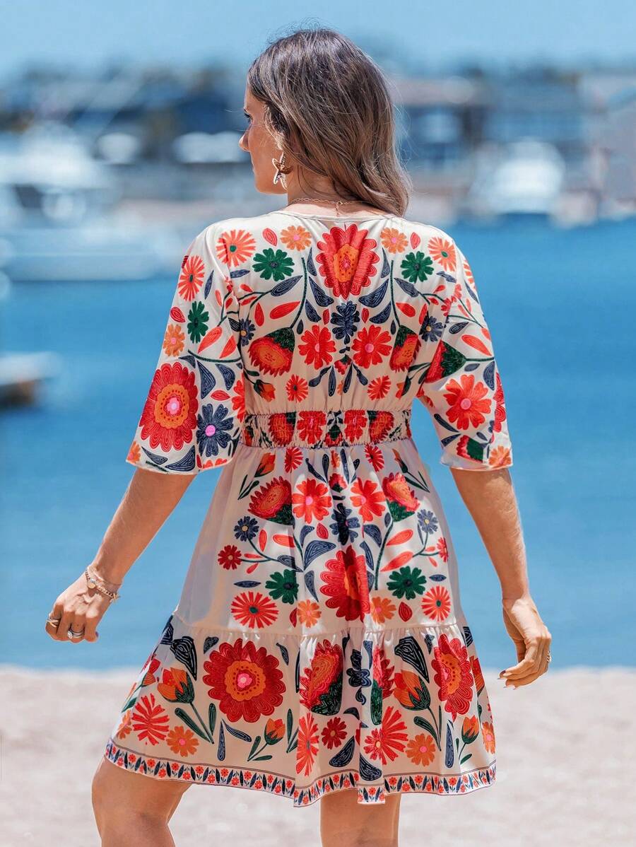 Vestido Luna Floral Curto