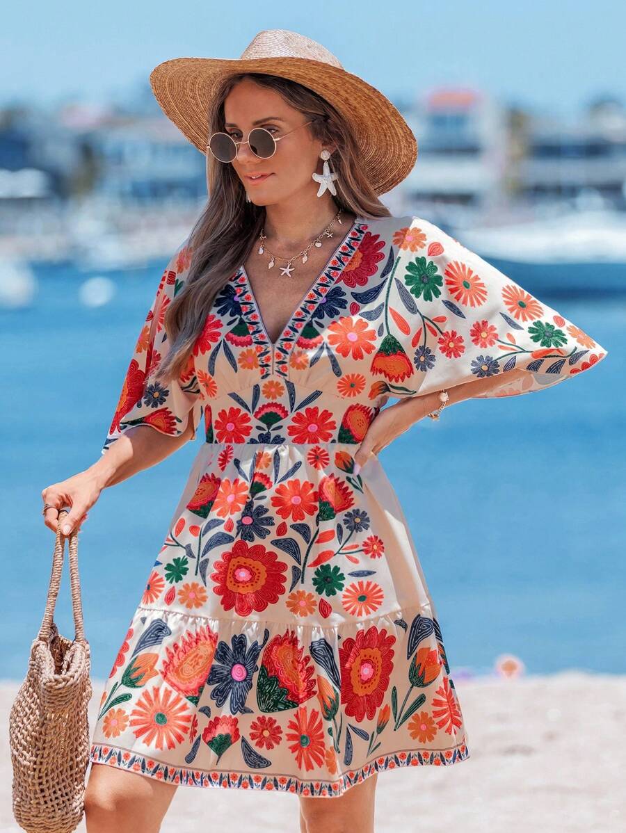 Vestido Luna Floral Curto