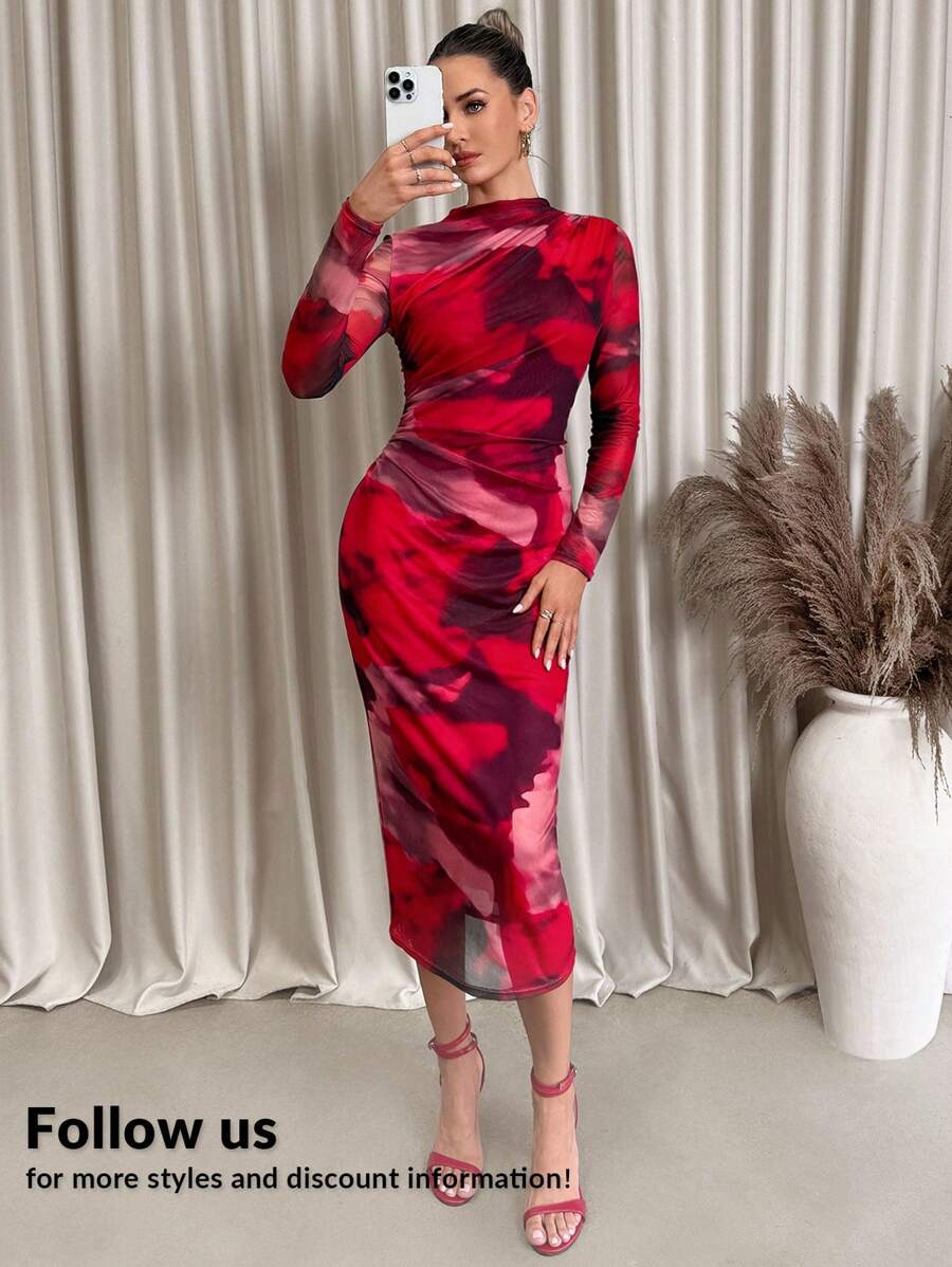 Vestido Nicole Abstract Noir