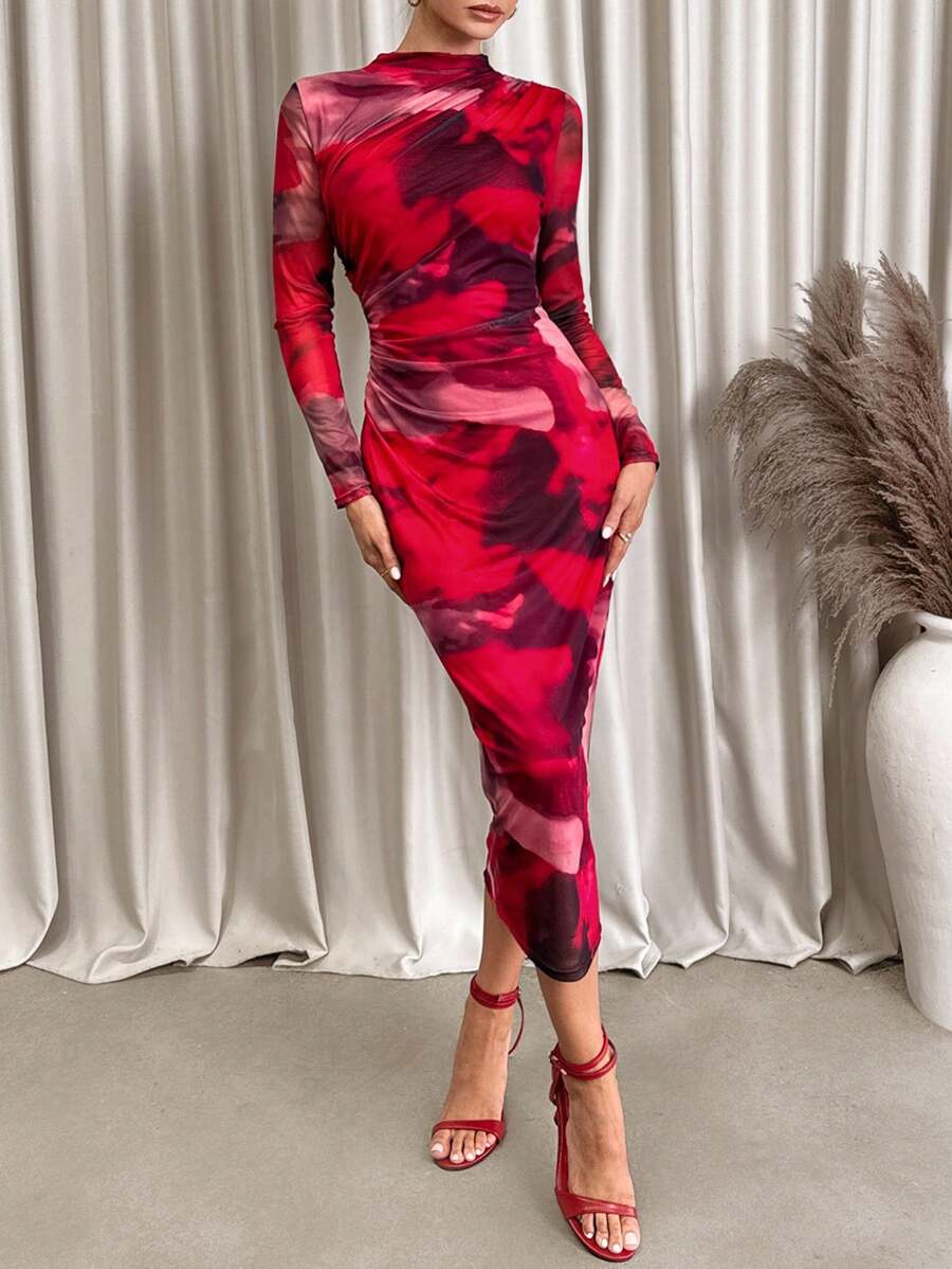 Vestido Nicole Abstract Noir