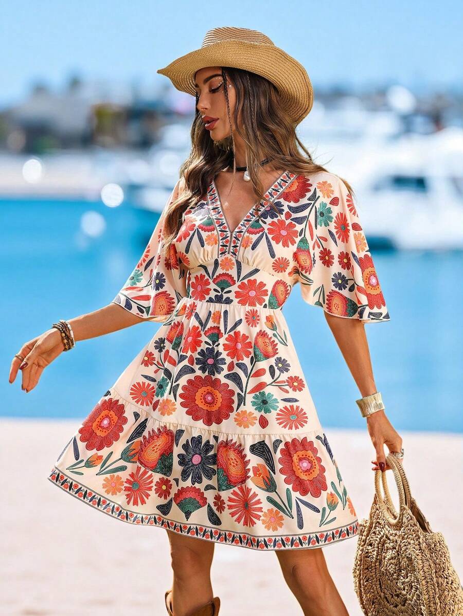 Vestido Luna Floral Curto