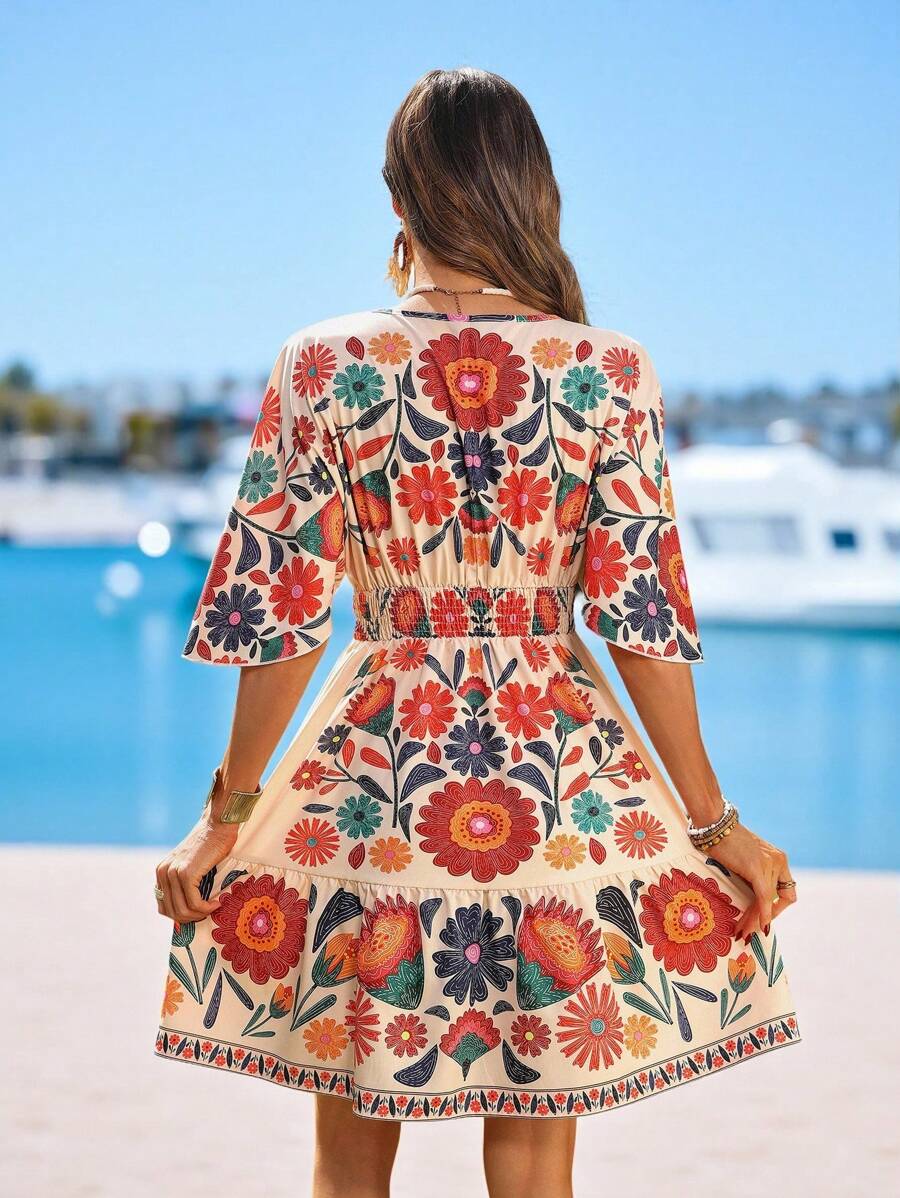 Vestido Luna Floral Curto