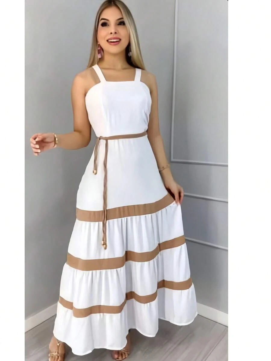 Vestido Lavinia Striped Elegance