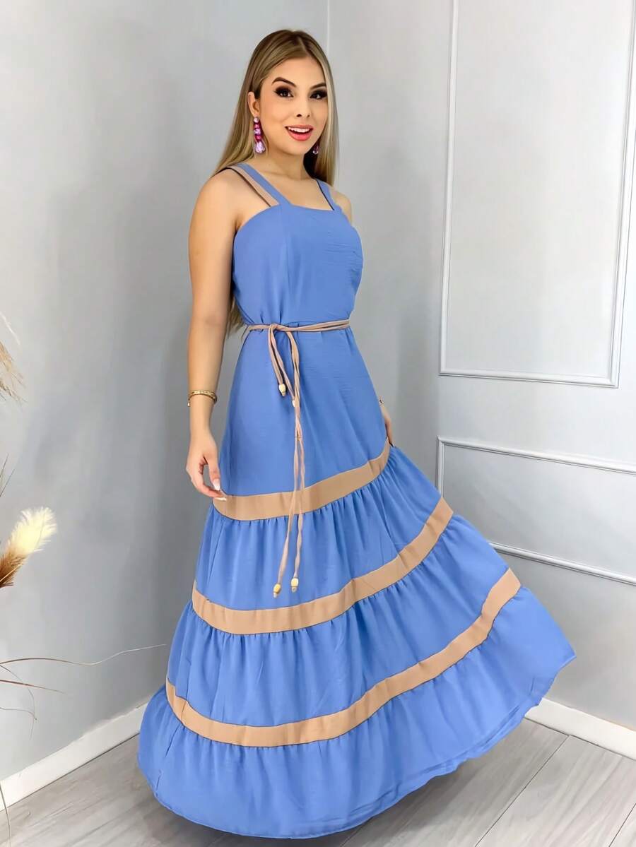 Vestido Lavinia Striped Elegance