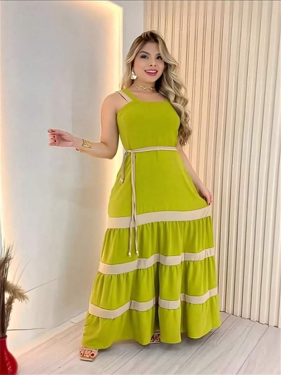 Vestido Lavinia Striped Elegance