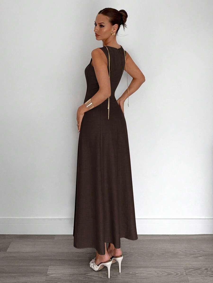 Vestido Elisa Evasê Longo