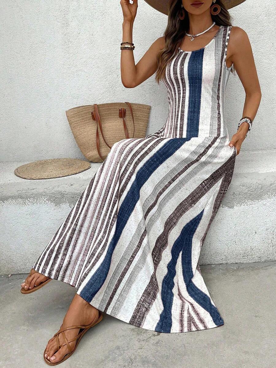 Vestido Helena Listrado Resort