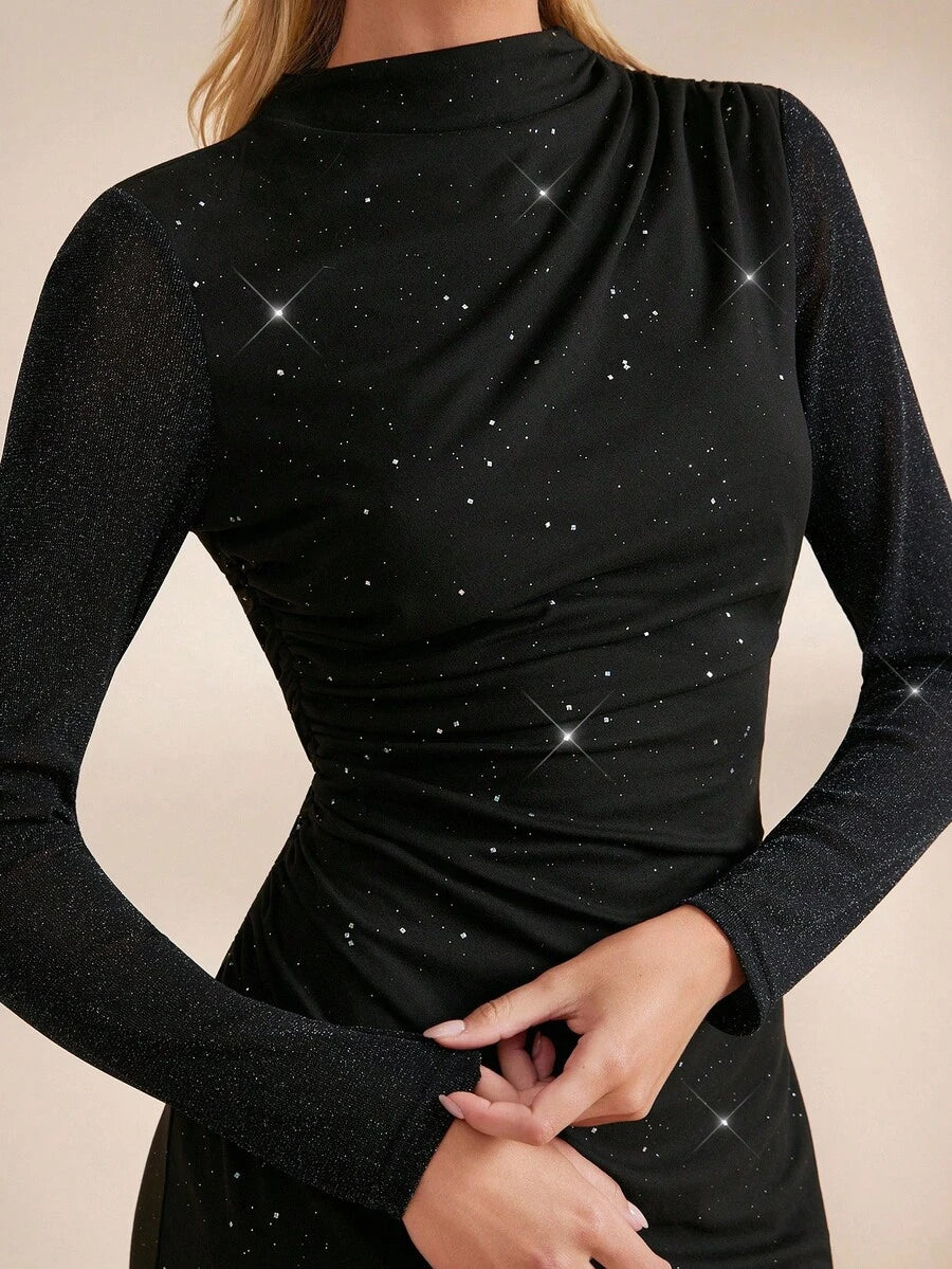 Vestido Nicole Abstract Noir