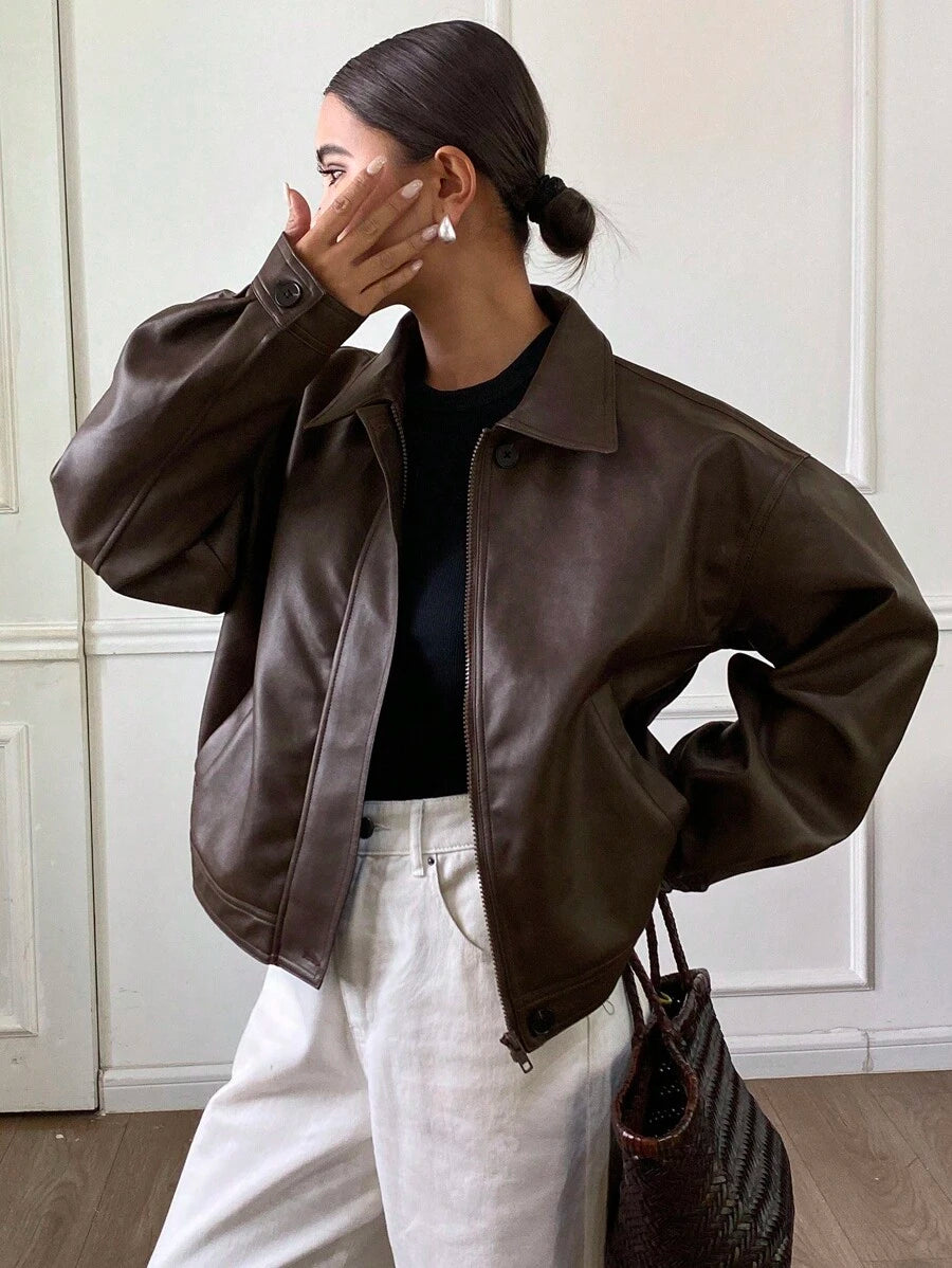 Jaqueta Aurora PU Oversized