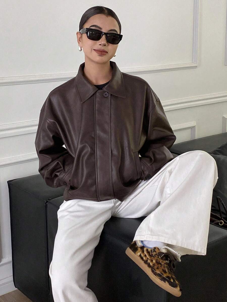 Jaqueta Aurora PU Oversized