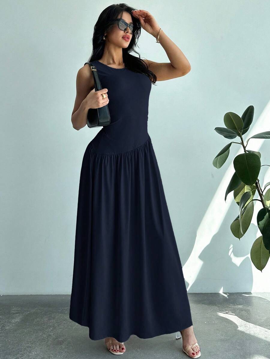 Vestido Amélie Minimalista Longo