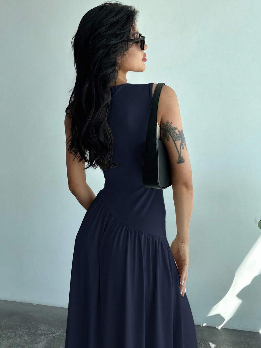 Vestido Amélie Minimalista Longo
