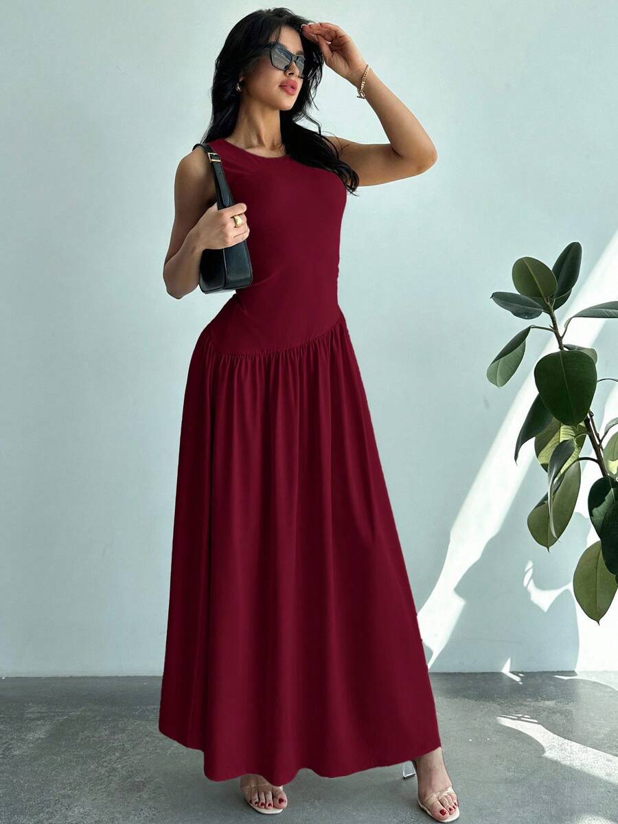 Vestido Amélie Minimalista Longo