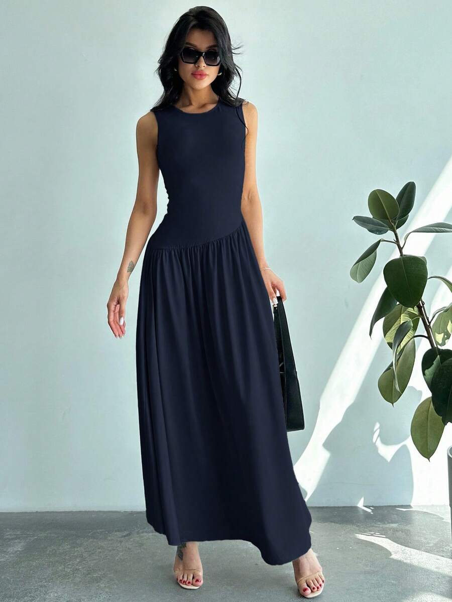 Vestido Amélie Minimalista Longo