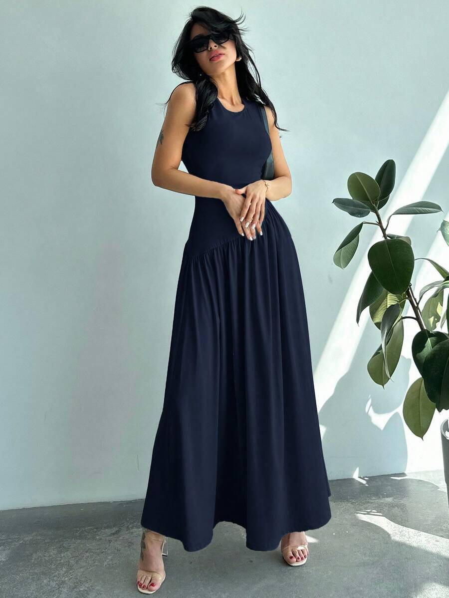 Vestido Amélie Minimalista Longo