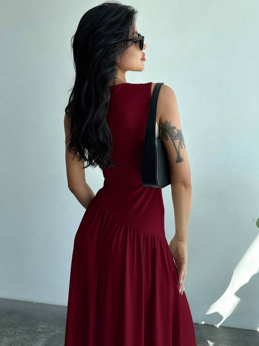 Vestido Amélie Minimalista Longo