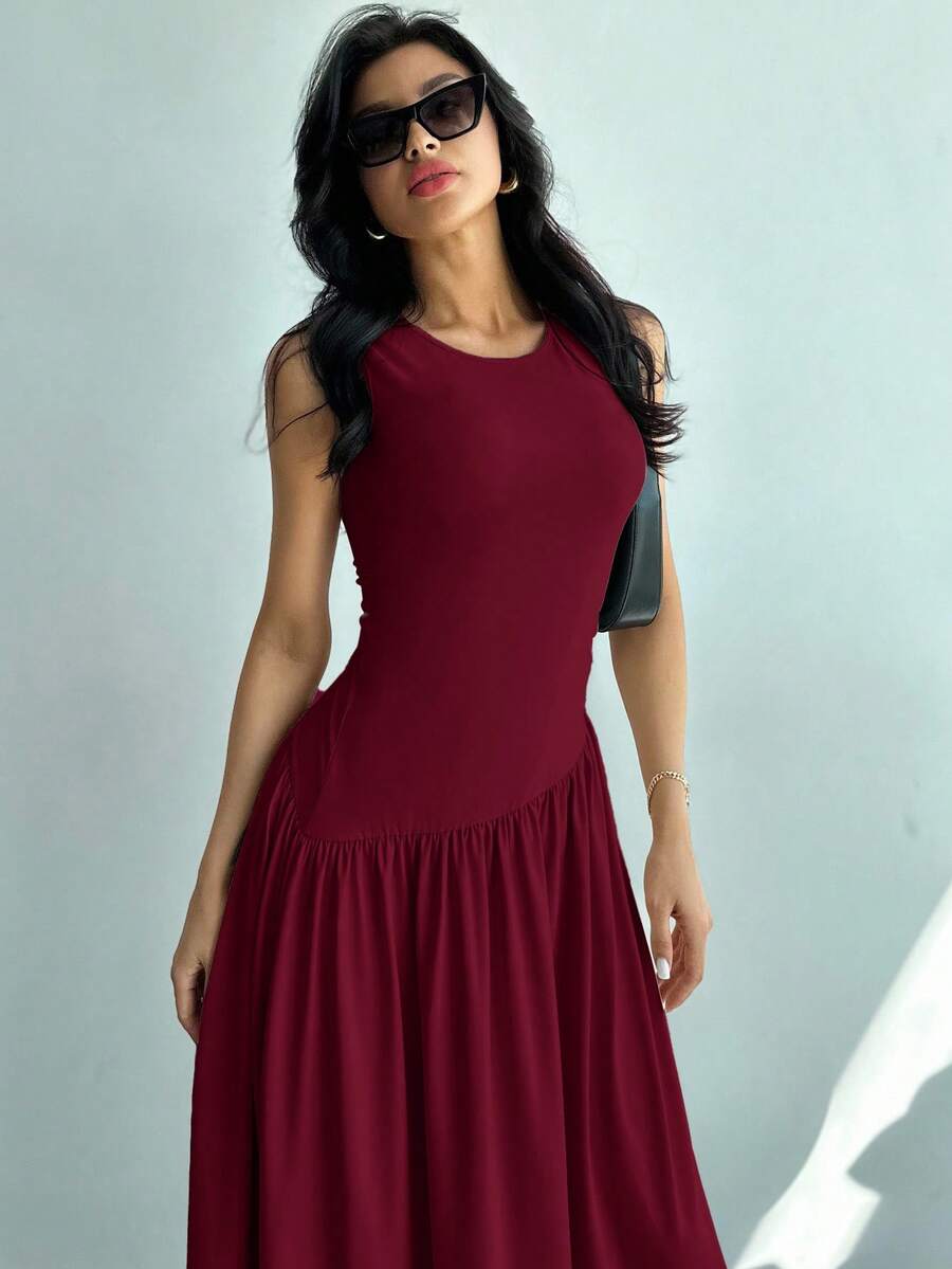 Vestido Amélie Minimalista Longo