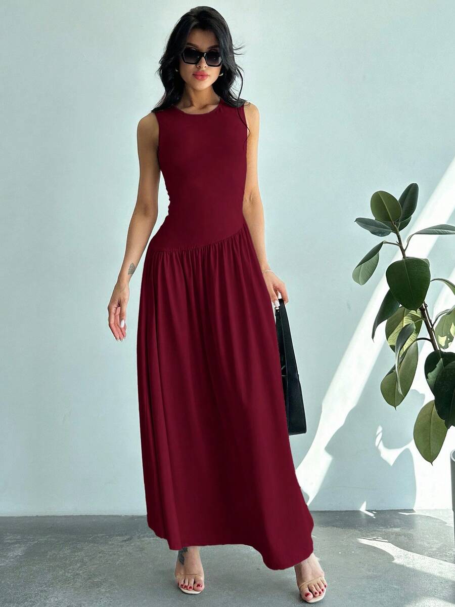 Vestido Amélie Minimalista Longo
