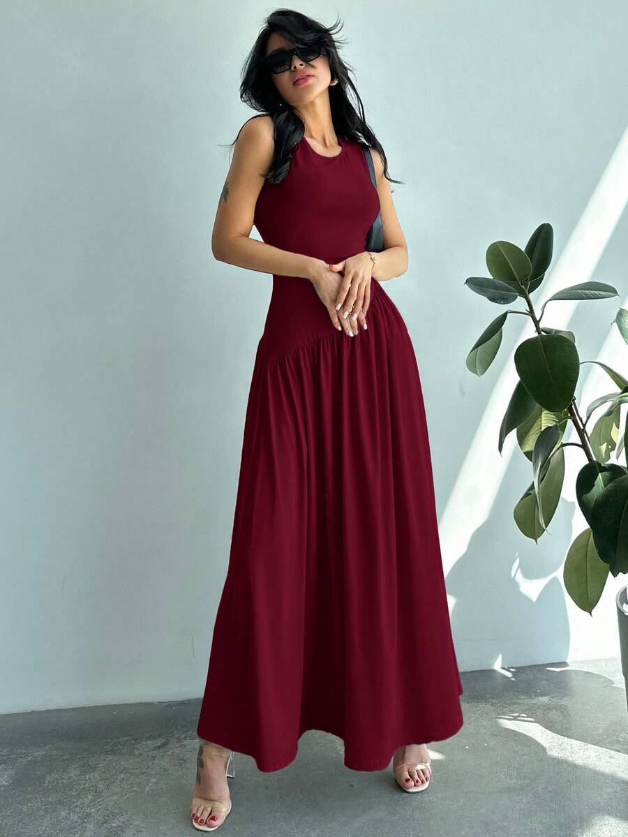 Vestido Amélie Minimalista Longo