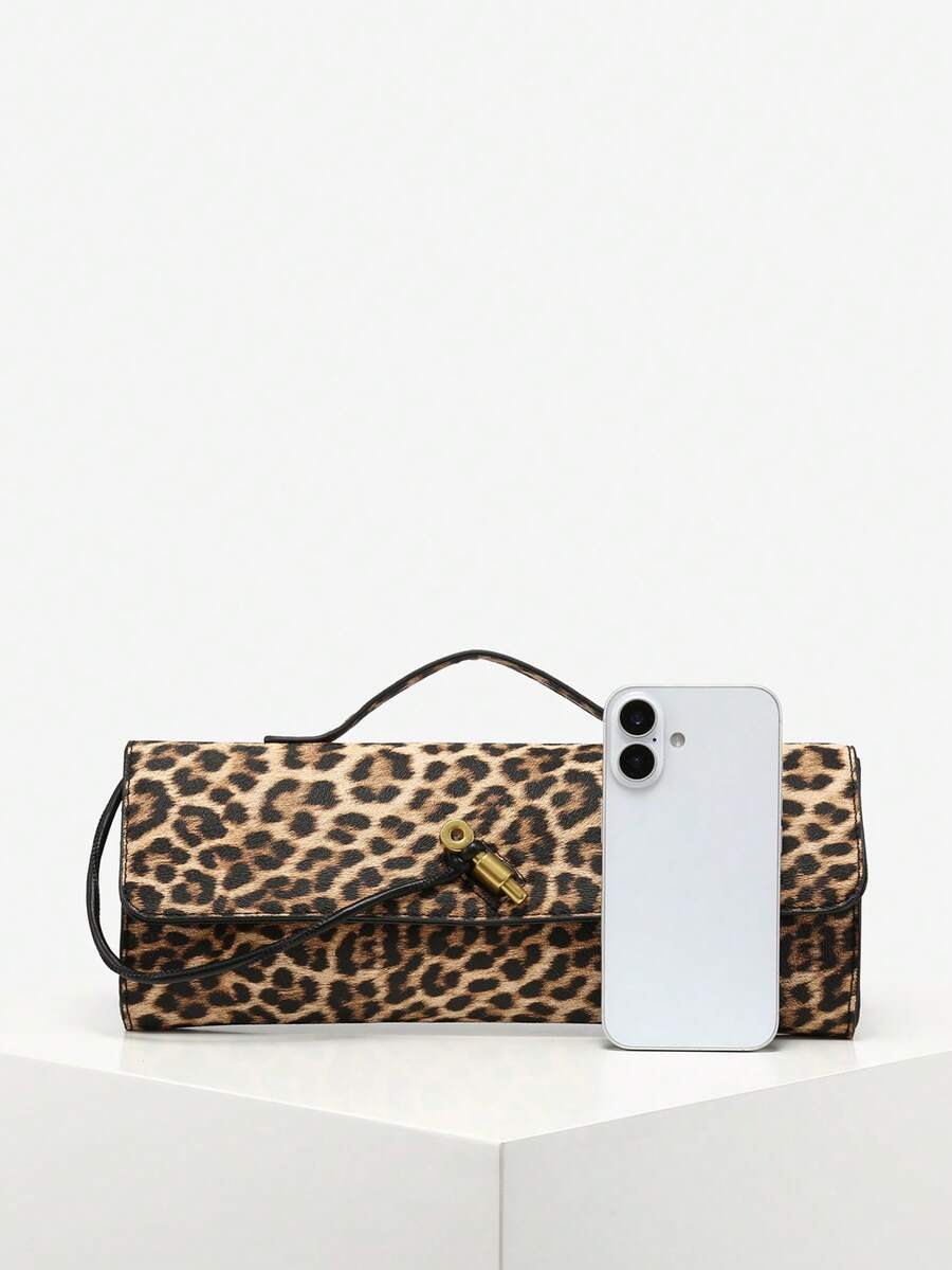 Bolsa Mirella Embreagem Couro Legítimo