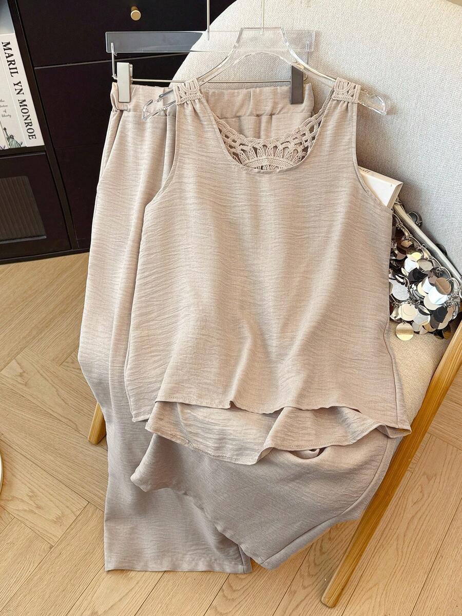 Conjunto Calvaya Casual com Top e Calça Longa