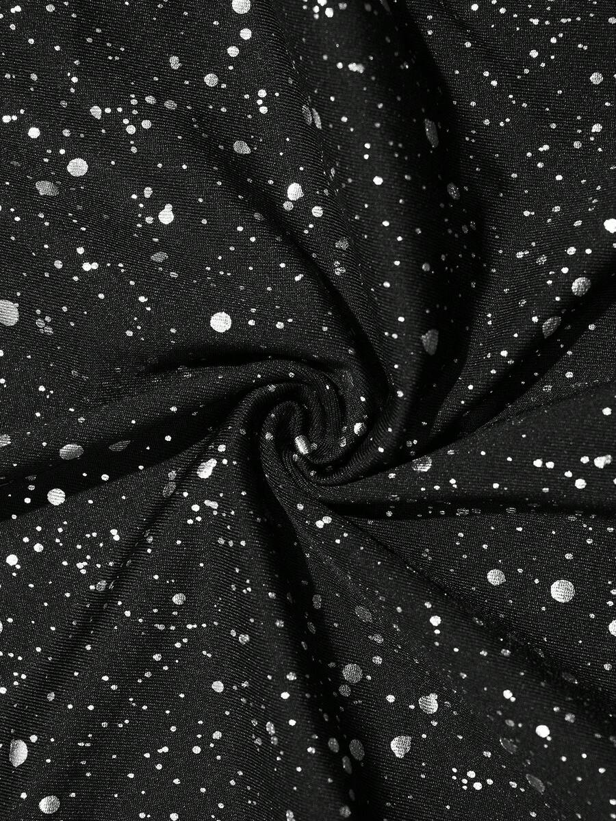 Vestido Nicole Abstract Noir