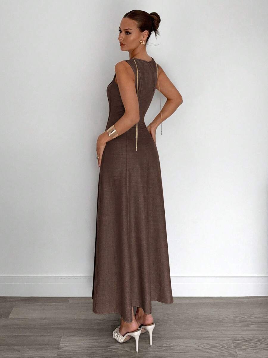 Vestido Elisa Evasê Longo