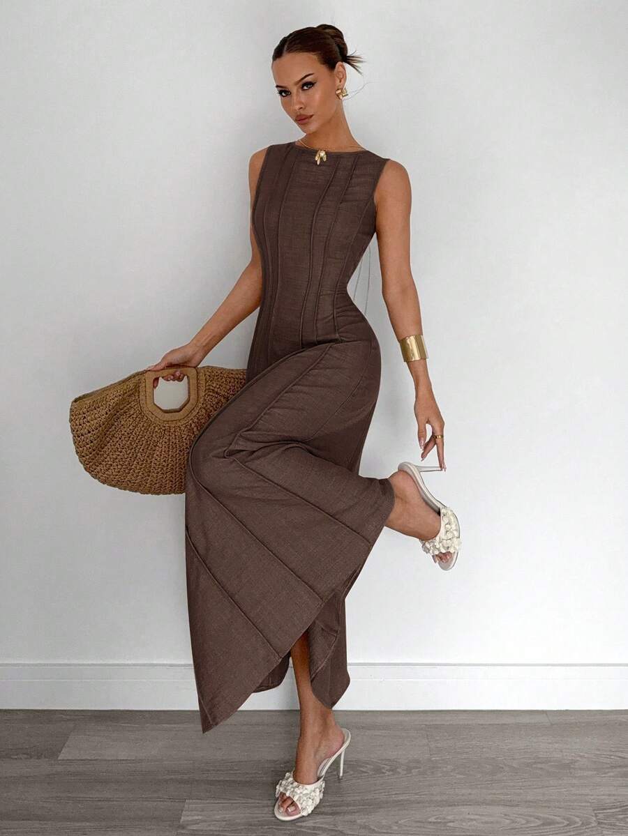 Vestido Elisa Evasê Longo