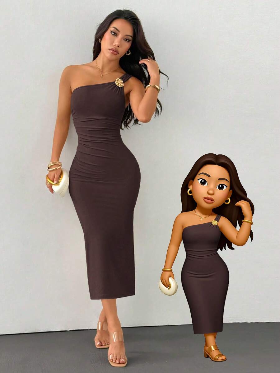 Vestido Nicole Golden Charm