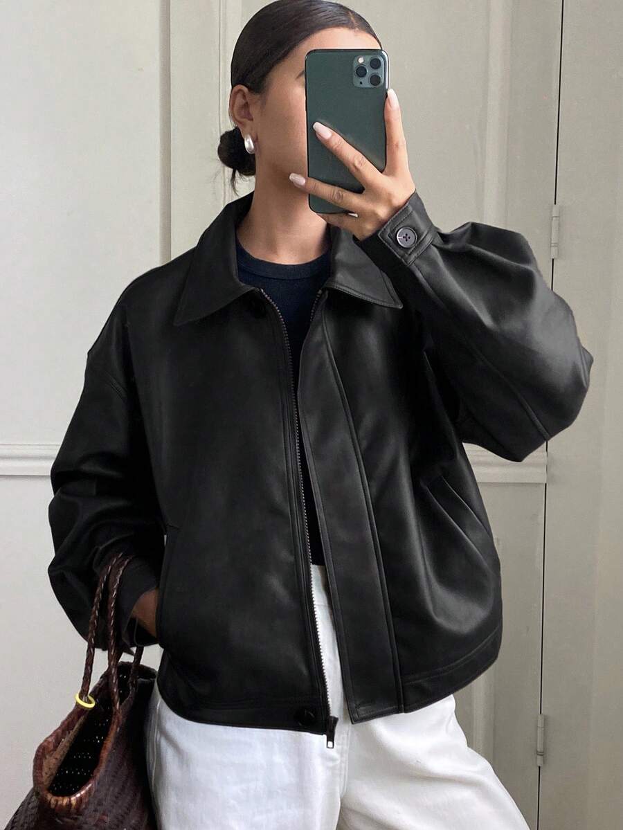 Jaqueta Aurora PU Oversized