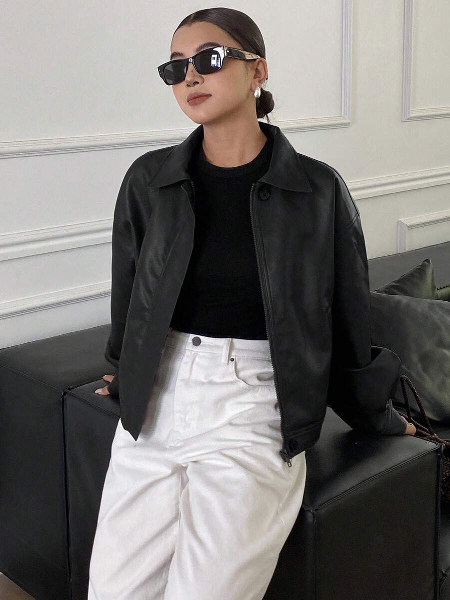 Jaqueta Aurora PU Oversized