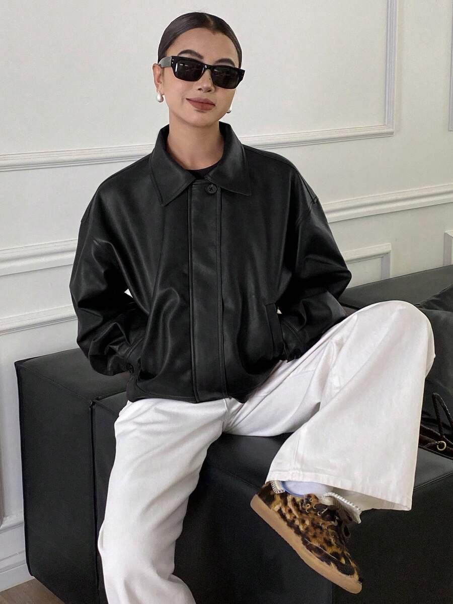 Jaqueta Aurora PU Oversized