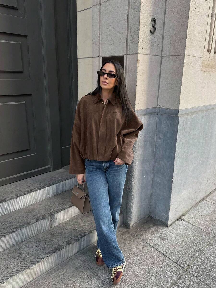 Jaqueta Valentina Suede Military