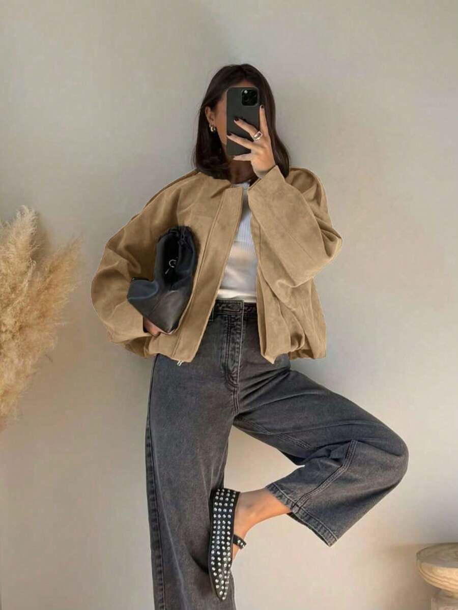 Jaqueta Valentina Suede Military