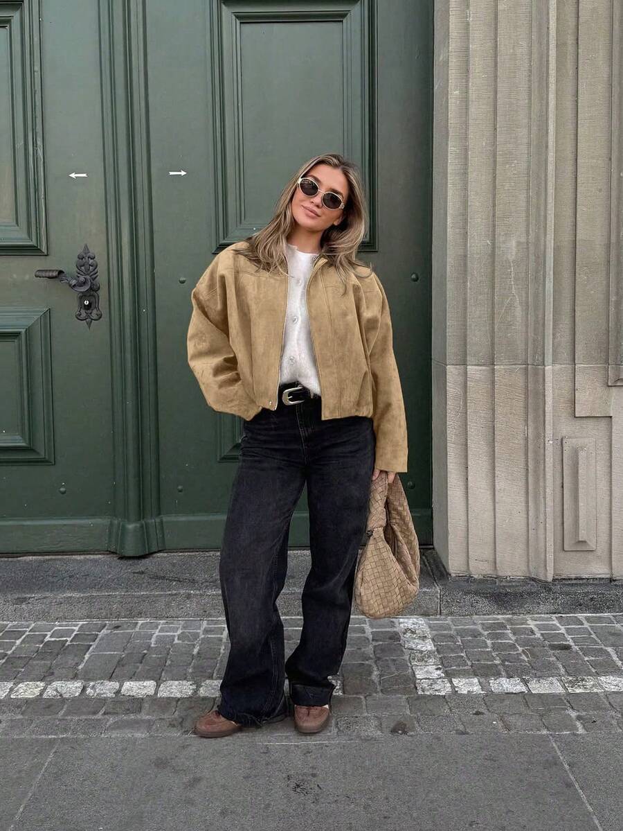 Jaqueta Valentina Suede Military
