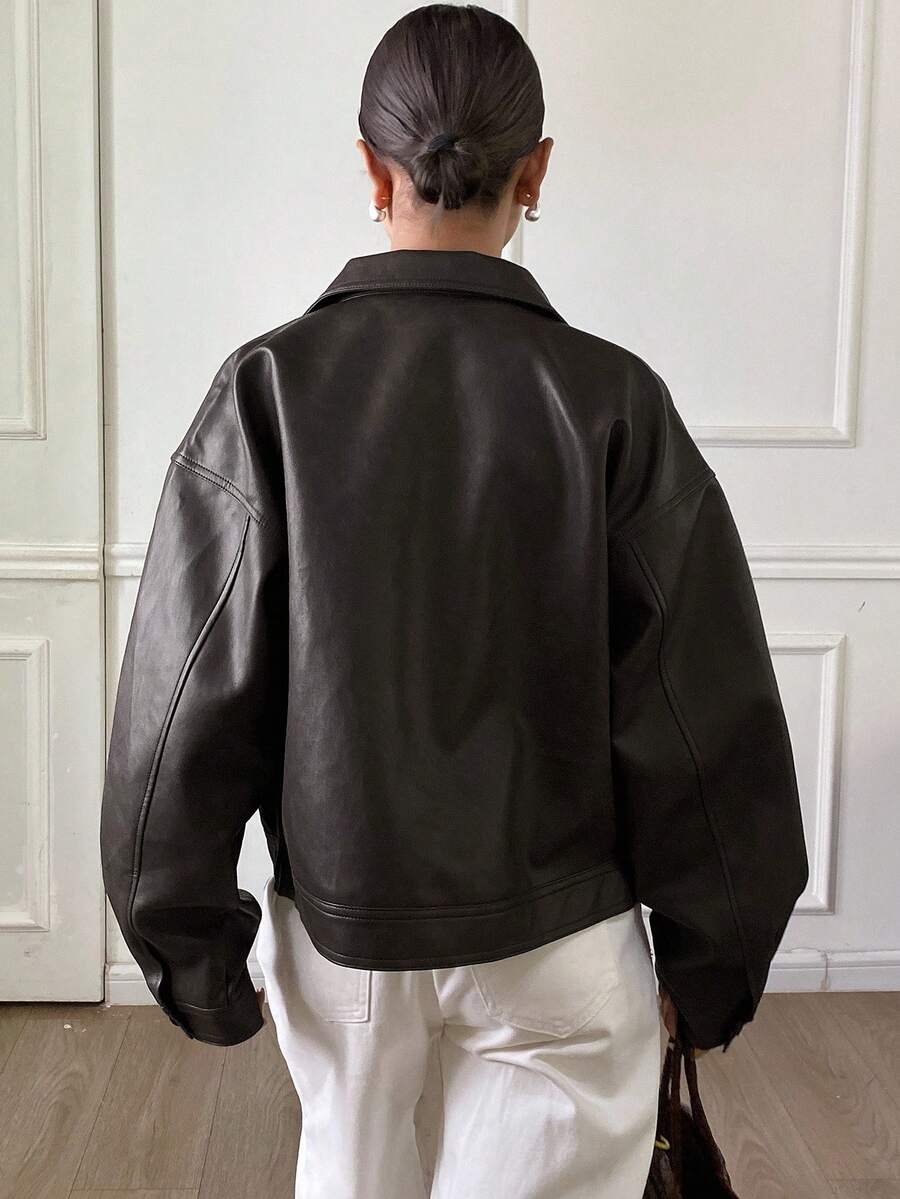 Jaqueta Aurora PU Oversized